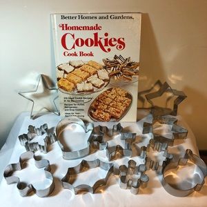 Cookie Cookbook and 11 Christmas Cookie Cutters